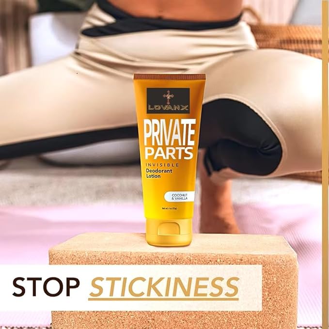 Private Parts Whole Body Deodorant - Invisible Cream Tube - 72 Hour Odor Control - Aluminum Free Baking Soda Free Skin Safe - 16.9 ounce Set