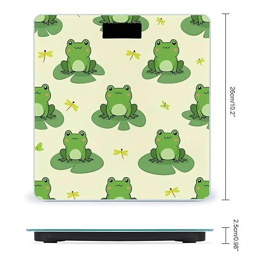 Smart Scale for Body Weight Automatic Switch Digital Bathroom Weighing Scale Cute Frog Animal Green Frogs