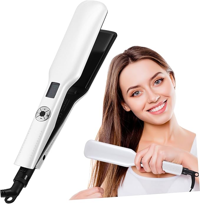 Hair Straightener and Curler with Ceramic Coated Plates Even Heating Temperature Control US Plug for Women and Hour Lifespan Flat Iron Hair Styling Tool