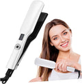 Hair Straightener and Curler with Ceramic Coated Plates Even Heating Temperature Control US Plug for Women and Hour Lifespan Flat Iron Hair Styling Tool
