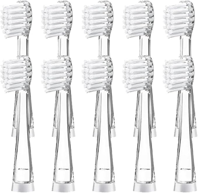 10PCS Replacement Toothbrush HeadsCompatible for SeagoSG977/EK6/EK7/SG513 Electric(Smaller)