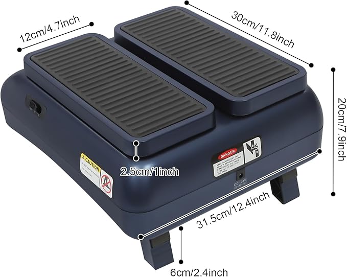 24V 1A 20W Foot MassagerFree Standing Electric Foot Circulation Device with 3.94ft Long Power CableFoots Exercise Device for Rehabilitation &amp Exercise Use by People