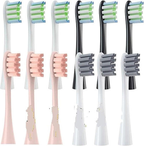 12PCS Replacement Brush Heads Compatible for Oclean X/X PRO/ Z1/ F1/ One/Air 2 /SE Sonic Electric Toothbrush Soft Bristle Nozzles(12pcs Green)