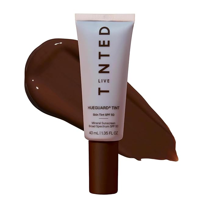 Live Tinted Hueguard Skin Tint SPF 50 - Tinted Mineral Sunscreen with Light-Medium Buildable Coverage With a Hydrating and Radiant Finish - Water and Sweat Resistant 1.35 fl oz - Shade 01