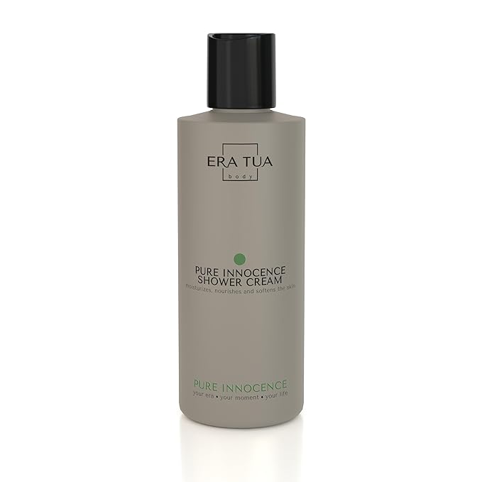 Pure Innocence Shower Cream | Exquisitely Dutch Made &amp Formulated | Softening Body Wash for All Skin Types | moisturizing cream Floral Scent of White Jasmine Shea Rose &amp Ylang-Ylang 200 ml