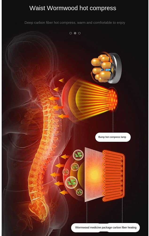Full Body Electric Massage Matwith Vibration Motors Heating PadBody Massager Cushion for NeckShoulderWaist and Backshiatsu Massage Mattress Relieve Pain
