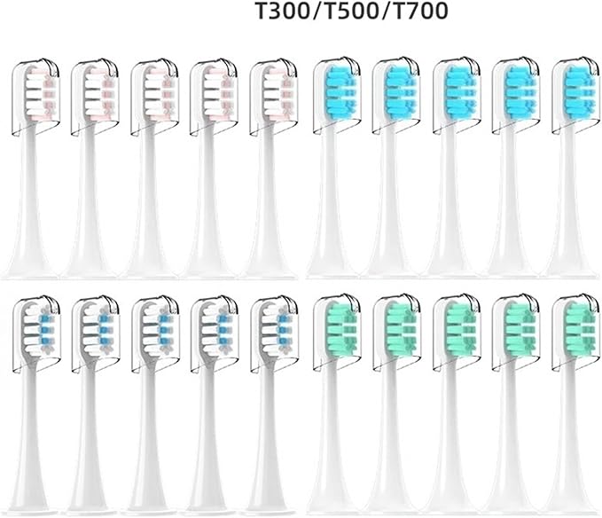 20Pcs Electric Toothbrush Head Compatible for T300 T500 T700 Replacement Universal Suitable(B-Size L)