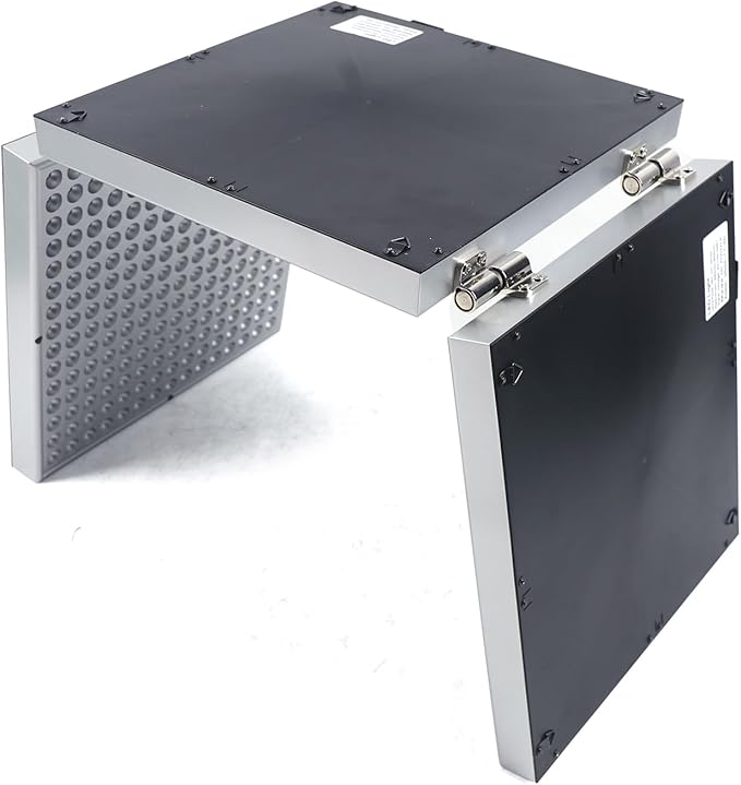 Red Light Folding Combination of Deep Red 660nm and Near Infrared 850nm LEDs with Timer for Body and Beauty for Use in The Home or Beauty Salon