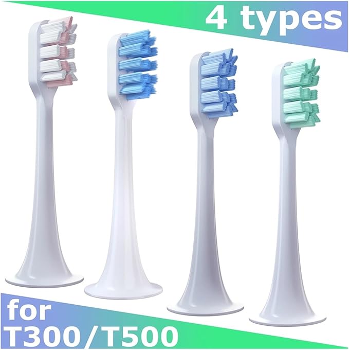 5/8/10PCS Replacement Toothbrush HeadsCompatible for Xiaomi T300 T500 Sonic Electric Teeth Brush Soft Teethbrush Nozzles(5 Blue)