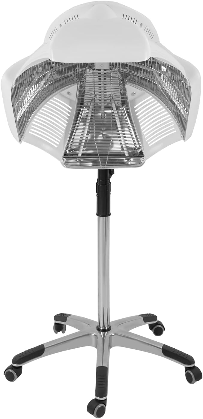 Hair Steamer Professional Hair Salon SteamerHairdressing Heater w/TimerHair Drying Perming &amp Oil Treatments Machine w/Wheel for Salon and Home Use