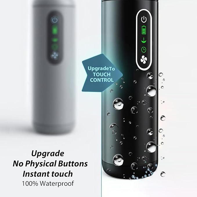 Upgrade Enema Anal Douche  Waterproof Touch Control Enemas-Douches for Men &amp Women Colon Cleanse Shower Enema Bulb-Bottles Kit Electric Rotating Nozzle Pressure Spray Two Douching ModesBlac