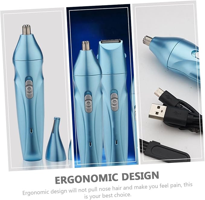 Electric Nose Hair Trimmer USB Rechargeable Battery Precision Vibrissa Trimmer for Men and Women Wet/Dry Use Easy to Clean Nose and Ear Hair Remover