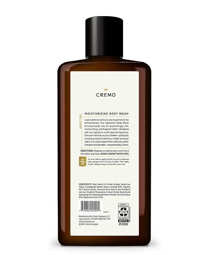 Cremo All Season Body Wash Sage &amp Citrus 16 fl oz (Pack of 2)