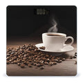 Coffee Cup and Coffee Bean Bathroom Scale Weight Scale for Body WeightHighly Accurate Digital Weighing Machine Clear LED Display Digital Bathroom Body Scale 400lb/182kg
