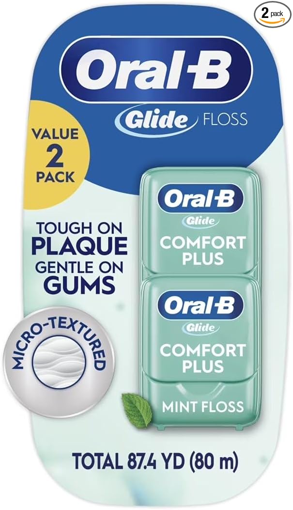 Oral-B Glide Comfort Plus Dental Floss Extra Soft Mint Flavor