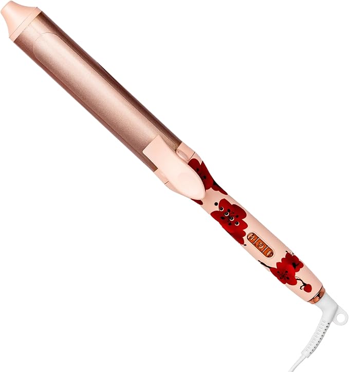Savage Hair Curler Professional Curling Wand for Women Kyoto Design 1” inch Ceramic Plated Barrel PTC Heating Element 5 Temperature Settings 266° - 410° Auto Off 360° Swivel 9’ Foot ALCI Cord