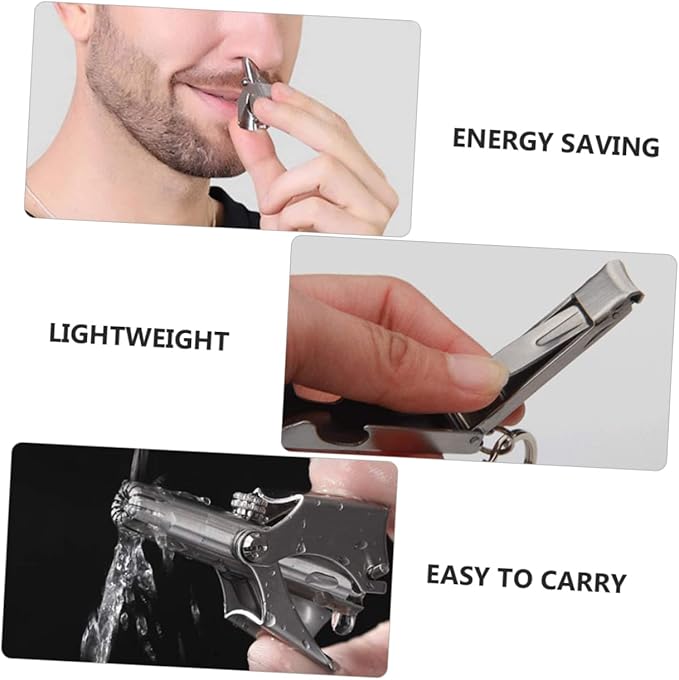 WOONEKY 3sets Facial Hair Removal for Men Women Nose Hair Remover Clipper Washable