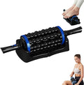 Electric Rolling Percussion Massager Deep Tissue Muscle Massager and Back Roller 5-Speed Rechargeable for Legs Foot &amp Calf Massage (Blue)