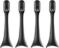 Replacement Toothbrush Head Compatible for ENCHEN Aurora T+/T2 Electric Original Accessories Adult Nozzle(4pcs Black)