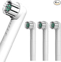 Toothbrush Replacement Heads Compatible with Quip 360 Oscillating Electric Toothbrush Soft Bristles Brush Heads White Pack of 4