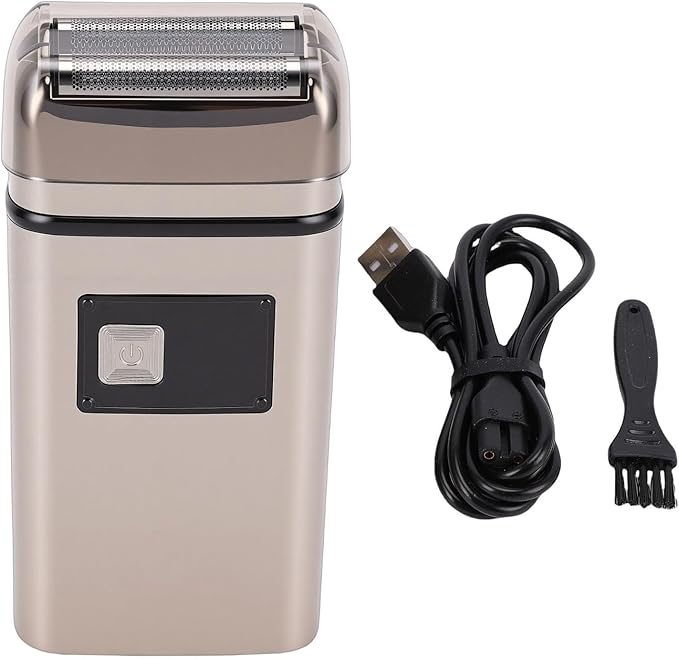 Men Beard Trimmer Washable Rechargeable Portable Pocket Electric Beard Clipper for Face Mustache for Travel