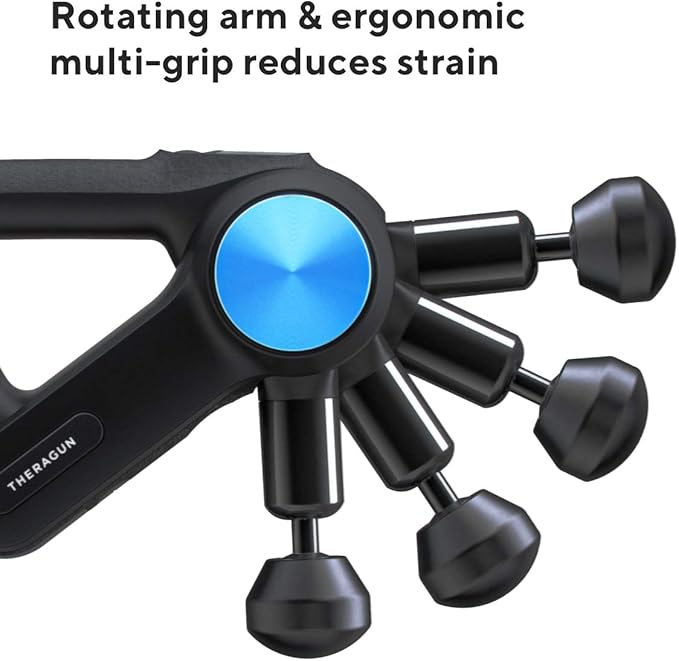 TheraGun Pro Handheld Deep Tissue Massage Gun - Bluetooth Percussion Massage Gun &amp Personal Massager for Pain Relief &amp Circulation in Neck Back Leg Shoulder and Body (Black - 4th Gen)