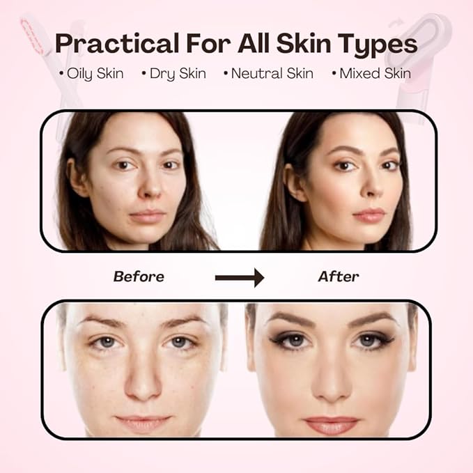 NP27 Premium Red Light Therapy Wand Neck and Face Massager Easy-to-Use Skin Care Tool for Wrinkle Reduction and Natural Glow