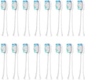 Compatible for Sarmocare S100 S200 S600 S700 S710 S800 S820 S900 S910 Toothbrush Heads 16pcs(16white)