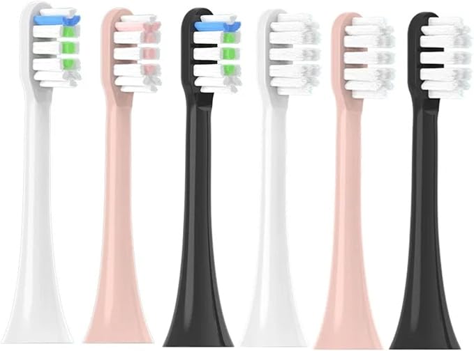 Replacement Toothbrush Heads Compatible for HISMILE Electric Sonic Soft Bristles Nozzles4/8/16PCS(16PCS Pink)