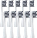 10PCS Brush Head ReplacementCompatible for Toothbrush X/X PRO/ Z1 Replaceable(10 Grey)