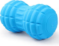 Vibrating Peanut Massage Ball – Back Neck Hip Calf Leg &amp Foot Muscle Roller Trigger Point Massage Ball for Deep Tissue Myofascial Release Silicone Shell 4-Speed (Blue)