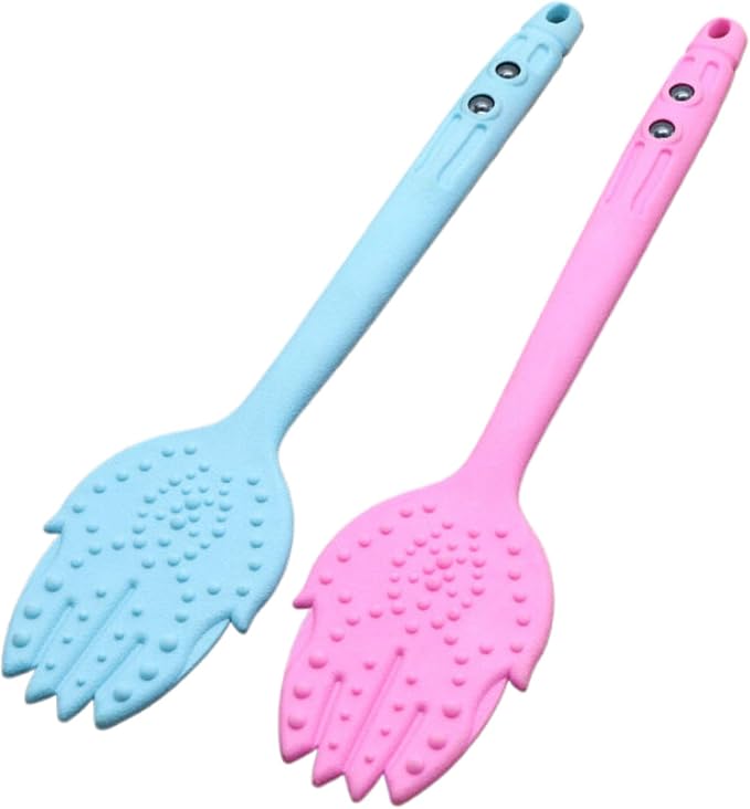 刮痧板 Gua Sha Facial Tools for Face &amp BodyPVC 经络拍痧板 Extendable Back Scratcher按摩拍养生拍打棒手掌拍 HomeOffice Body Electric Massagers