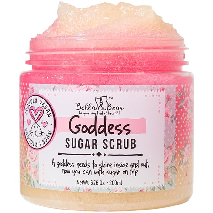 Spa Gift Set for Women – Bella &amp Bear Goddess Bath &amp Body Gift Set with Body Scrub Shower Gel Bubble Bath &amp Lip Care – Vegan Self Care Gift