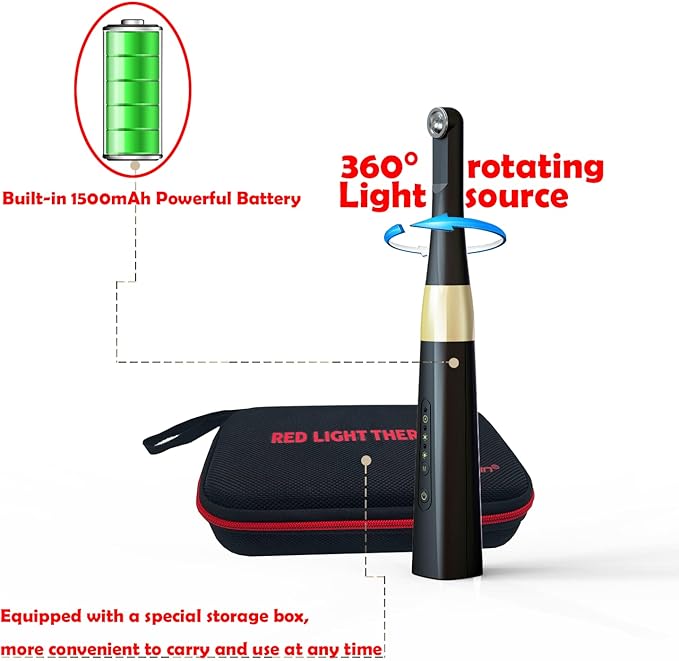 Red Light Therapy Device for Pain Relief Inflammation and Promote Tissue Regeneration(1 Count (Pack of 1))