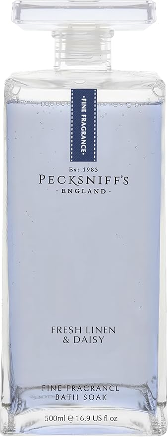 Pecksniff's Prestige 500ml Bath Soak Fresh Linen &amp Daisy