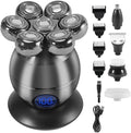 Head Shaver for Men 5-in-1 Rechargeable Multi Grooming Kit Beard Hair Electric Shaver for Men Body Trimmer Facial Electric Razor Balde Shaving Machine