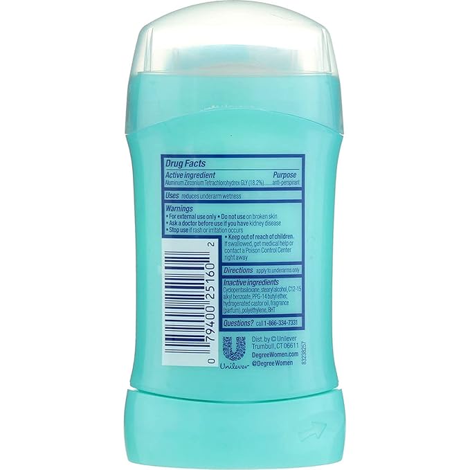 Degree Shower Clean Dry Protection Antiperspirant Deodorant Stick 1.6 oz (Pack of 6)