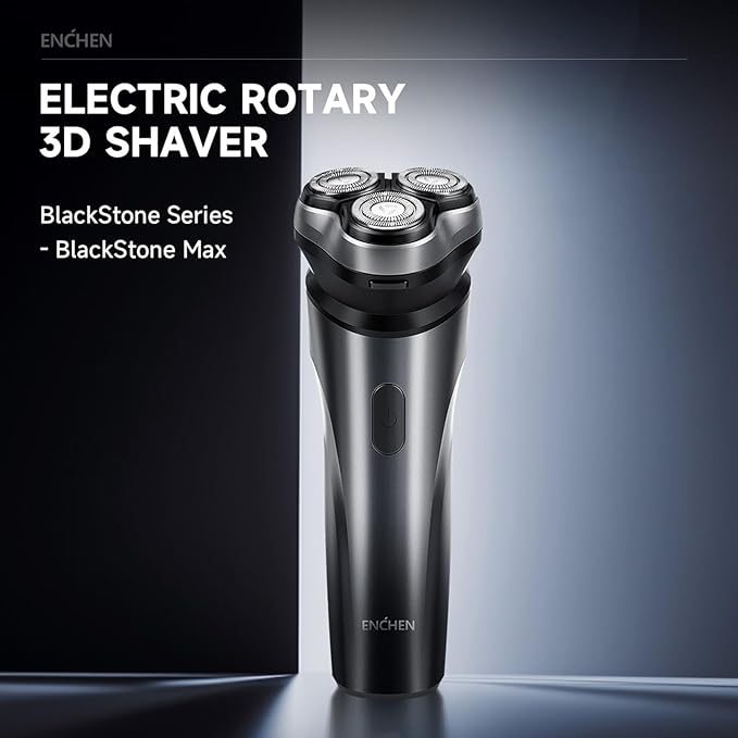 BlackSton Electric Razor for Men Rotating Head Cordless Shaver Reable Portable Razor Wet and Dry Use Waterproof