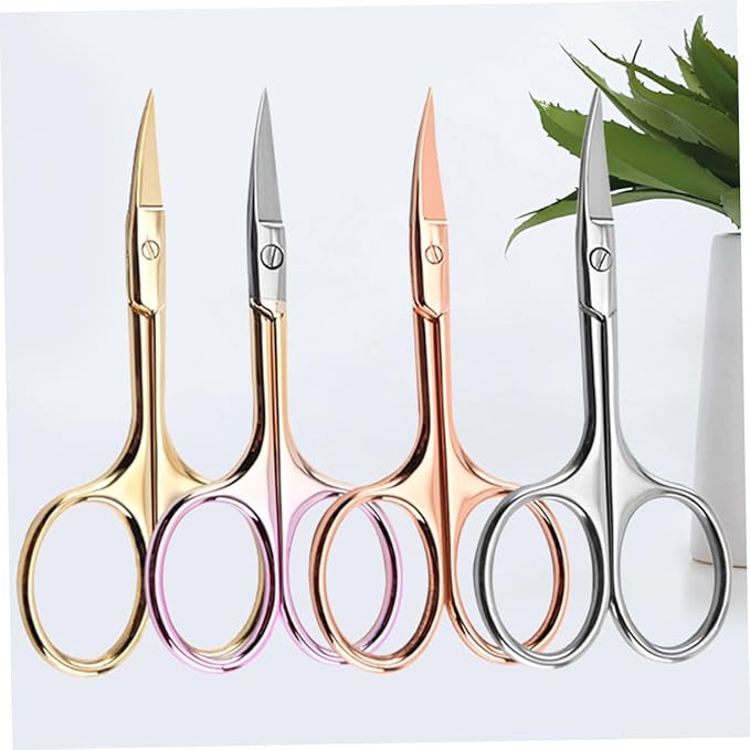 Balacoo Sets Beard Trimming Scissors for Men Mustache Trimmer Scissors Stainless Steel Barber Shop Pcs Random