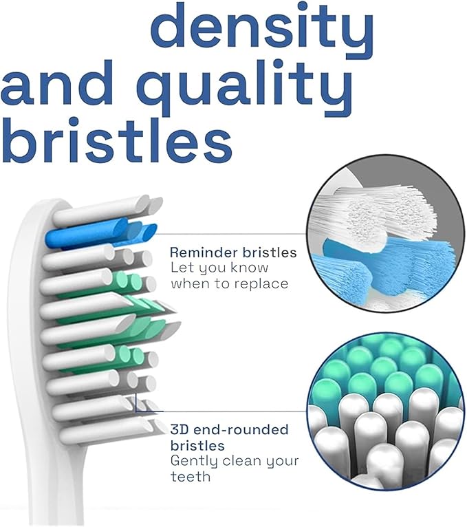 Compatible for Replacement Toothbrush Heads(8 Pcs)