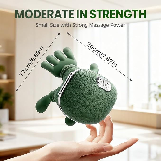 Neck Massager Shoulder Massager with Heat Shiatsu 4D KneadingElectric Neck and Back Massager for Relief(Green 2 Set)