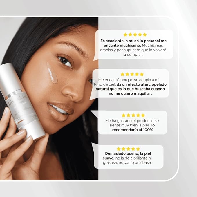 DIVASCREEN BY DIVASKIN Tinted Sunscreen SPF 50 by Aida Merlano | Broad Spectrum UVA/UVB Protection With Vitamin E Hydrating Lightweight Fast Absorbing Multiple Shades (colorless)