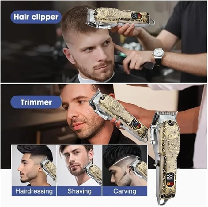 Razors Professional Men's Electric Cordless Hair Clipper USB Charging Hair Trimmer Easy to use at Home The First Choice for Gifts(Handsome boy)