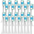 20/50PCS Replacement Brush Heads Compatible for T300/T500/T700 Deep Cleaning Soft Bristle Electric Toothbrush Nozzles(50WhiteGreenBlue)