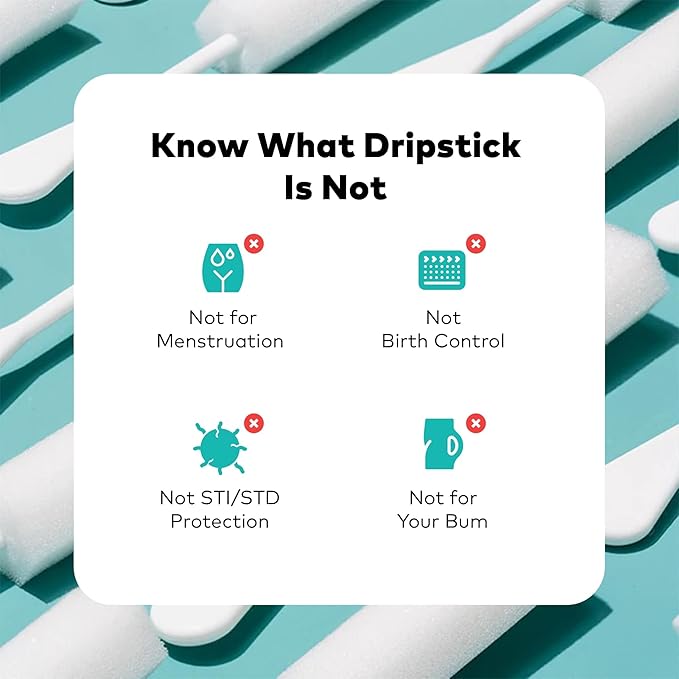 Dripstick Absorbing Sponge For Women - Awkward Essentials Dripstick 20 Pack of Sterile Post Coitus Sponges for Feminine Care and Hygiene