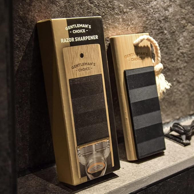 Razor Sharpener Original Wood Design Gifts for Men Gifts for Him.