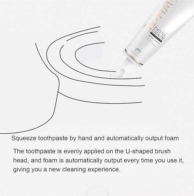 VIDECOR Toothbrush Electric Sonic Toothbrush Automatic Cleaning Toothbrush U-Shaped Teeth whitening Brush 360° Ultrasonic Electric Toothbrush for AdultA