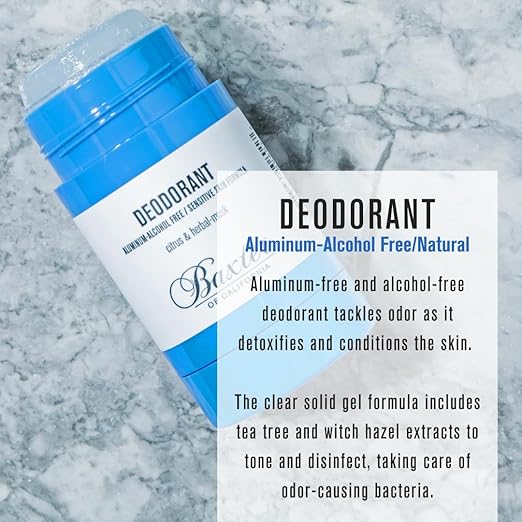 Baxter of California Deodorant for Men| Aluminum Free | Alcohol Free | Clear Stick | Citrus and Herbal-Musk