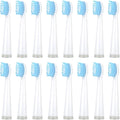 16pcs Toothbrush Replacement HeadsCompatible for UPHYLIAN/KONKA/PHYLIAN Soft Brush Bristles Nozzles(16PCS White)