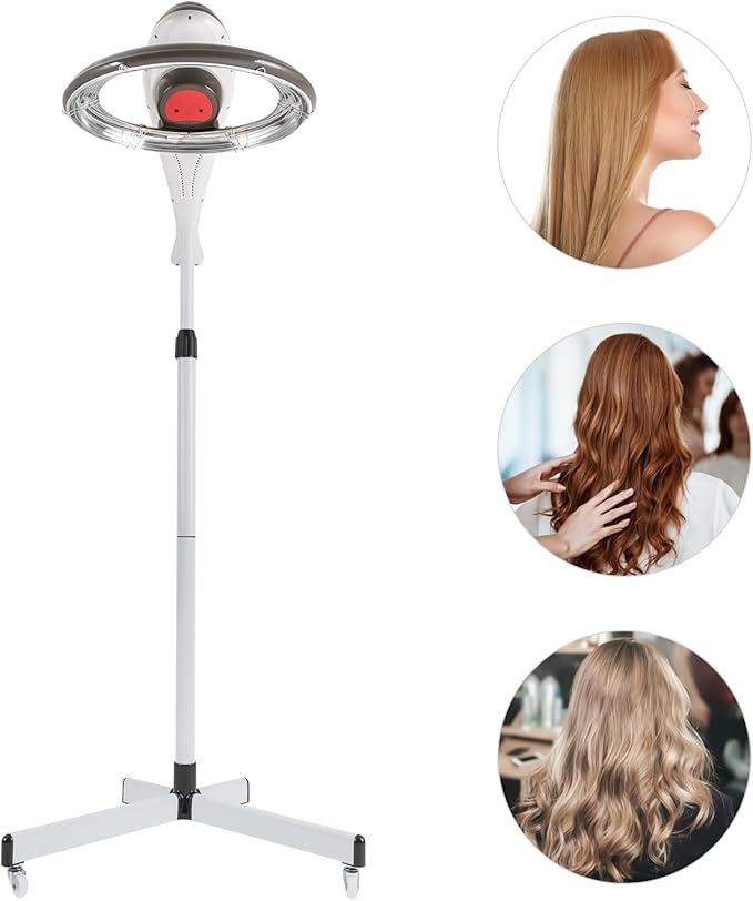 Stand Hair Dryer Orbiting Infrared Hair Dryer Rotating Hair Processor Height Adjustable Salon Drying Perming Machine for Beauty Salon Equipment Home Spa